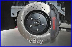 15-19 Mustang GT with Brembo Front StopTech Cross Drilled & Slotted Brake Rotors