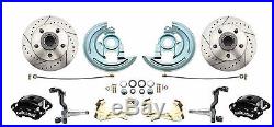 1964-72 Chevelle El Camino Wilwood Front & Rear Disc Brake Kit 2 Drop Spindle