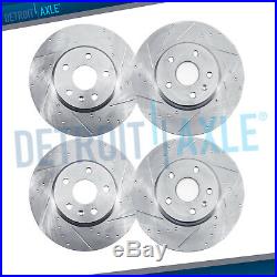 2005-18 300 Dodge Challenger Charger 320mm Front + Solid Rear DRILL Brake Rotors