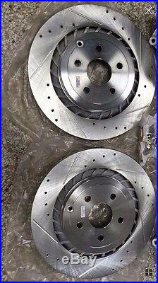 2008-09 Pontiac G8 Brembo ZZP Rear Conversion Cross Drilled Slotted Rotors