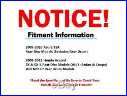 2008 2009 -11 Honda Accord EX EX-L Front & Rear 282mm DRILLED Brakes Rotor + Pad