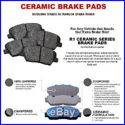 Complete Kit eLine Drill/Slot Brake Rotors & Ceramic Brake Pads Jeep Wrangler