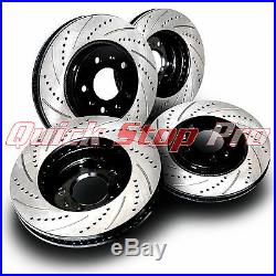 FOR041S Mustang Base GT Performance Brake Rotor NEW F/R 94-04 Drill + Curve Slot