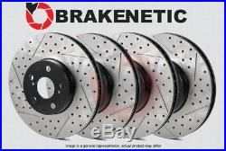 FRONT + REAR BRAKENETIC PREMIUM Drill Slot Brake Rotors GT Flying Spur BPRS57985