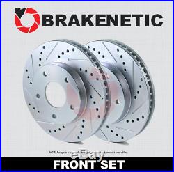 FRONT SET BRAKENETIC SPORT Drill Slot Brake Rotors (SRT8 withBREMBO) BNS63063. DS