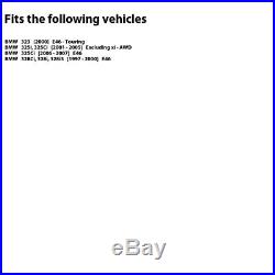 FULL KITBLACK HART DRILL/SLOT BRAKE ROTORS-BMW 323 2000 E46-TouringBMW 325i