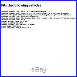 FULL KIT BLACK HART DRILL/SLOT BRAKE ROTORS-Chevrolet COBALT 05-07 2.4L SS