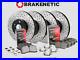 F&R BRAKENETIC Premium Drill Slot Brake Rotors + Ceramic Pads 56.51073.11