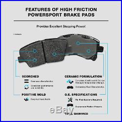Fit 2016-2017 Honda Accord Front Rear Sport Drill Slot Brake Rotors+Ceramic Pads