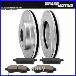For 1992 1998 1999 Toyota Camry Front Drill Slot Brake Rotors And Ceramic Pads