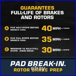 For Escalade Chevy Tahoe Yukon Front+Rear Drill Slot Brake Rotors + Ceramic Pads