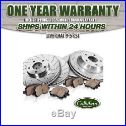 For Front+Rear Drill Slot Brake Rotors And Ceramic Pads Enclave Traverse Outlook