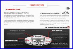 Front And Rear Brake Rotors & Ceramic Pads For Hyundai Sonata Kia Optima EX LX