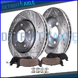 Front DRILLED Brake Rotors + Ceramic Pads 2011 2012 2013 2014 2015 Chevy Cruze