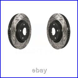 Front Drill Slot Brake Rotor Pair Fits 2007-2010 Lexus ES350 DS-One Rotors