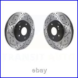Front Drill Slot Brake Rotor Pair For Honda Accord Acura Pilot Odyssey TL TSX CL