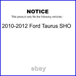 Front Drill Slot Brake Rotor Semi-Metallic Pad Kit For 2010-2012 Ford Taurus SHO