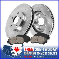 Front Drill Slot Brake Rotors And Ceramic Pads For ES350 Toyota Avalon Camry