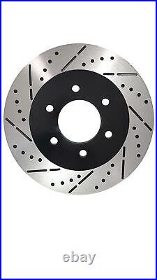 Front Drill&Slot Brake Rotors Ceramic Pad Fit 97-02 Toyota 4Runner with16Wheel