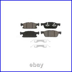 Front Drill Slot Brake Rotors Ceramic Pad Kit For Ford Edge Lincoln MKX Nautilus