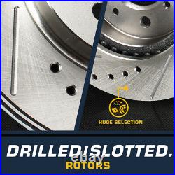 Front Drill Slot Brake Rotors & Ceramic Pads For Honda Civic Del Sol CRX