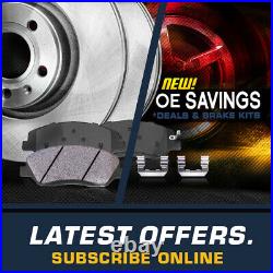 Front Drill & Slot Brake Rotors & Ceramic Pads For Jeep Cherokee XJ Wrangler TJ