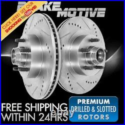 Front Drill & Slot Brake Rotors For 1965 1966 1967 Ford Mustang 1967 Fairlane
