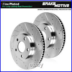 Front Drill Slot Brake Rotors For 2004 2005 2006 2008 ACURA TL TLS TYPE S
