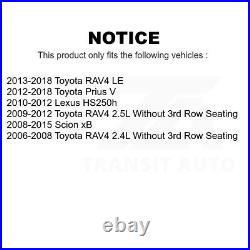 Front Drill Slot Brake Rotors Pair For Toyota RAV4 Scion xB Prius V Lexus HS250h