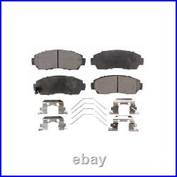 Front Drill Slot Brake Rotors Semi-Metallic Pad Kit For 16-19 Subaru Legacy 2.5L
