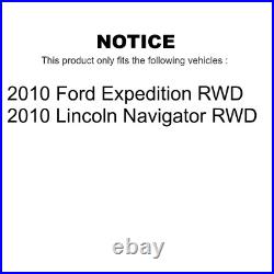 Front Hub Bearing Drill Slot Brake Rotor Pad Kit For Ford Expedition Lincoln RWD