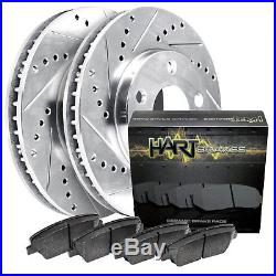 Front Kit Platinum Hart Drilled Slot Brake Rotors And Ceramic Pad Phcf. 6200802