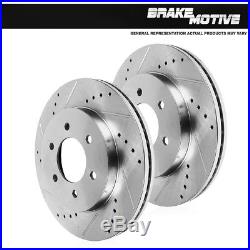 Front Performance Drilled And Slotted Brake Rotors Chevy Cadillac GMC 4WD 2WD
