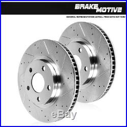 Front Performance Drilled And Slotted Brake Rotors Fits G35 350Z with Brembo Pkg