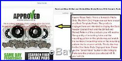 Front & Rear Brake Kit Toyota Tundra Drilled and Slotted Brake Rotors with Pads