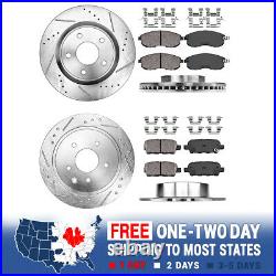 Front+Rear Brake Rotors And Ceramic Pads For 2007 2008 2009 2013 Nissan Altima