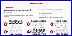 Front+Rear Brake Rotors And Ceramic Pads For 2013 2014 2015 2017 Honda Accord