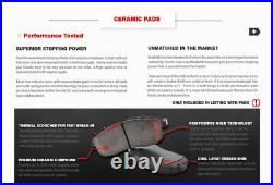 Front+Rear Brake Rotors Ceramic Pads For Trac 2003 2004 2005 Ford Explorer Sport