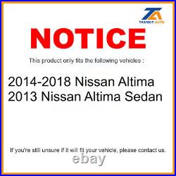 Front Rear Coated Drill Slot Disc Brake Rotors Ceramic Pad Kit For Nissan Altima