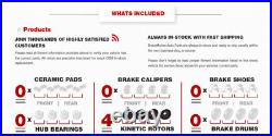 Front+Rear Drill Brake Rotors +Ceramic Pads For 2014 2015 2016 2017 Infiniti Q50