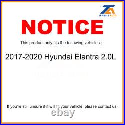 Front Rear Drill Slot Brake Rotor Ceramic Pad Kit For 17-20 Hyundai Elantra 2.0L