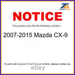 Front Rear Drill Slot Brake Rotor Semi-Metallic Pad Kit For 2007-2015 Mazda CX-9