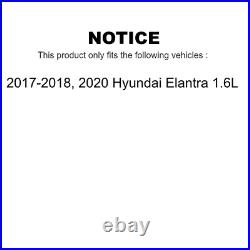 Front Rear Drill Slot Brake Rotor Semi-Metallic Pad Kit For Hyundai Elantra 1.6L