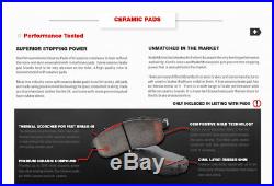 Front & Rear Drill Slot Brake Rotors And Ceramic Pads For 2003-2006 ES300 ES330