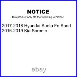 Front Rear Drill Slot Brake Rotors Ceramic Pad Kit For Kia Sorento Hyundai Santa