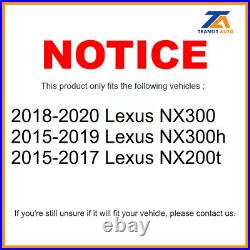 Front Rear Drill Slot Brake Rotors Ceramic Pad Kit For Lexus NX200t NX300 NX300h