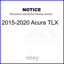 Front Rear Drill Slot Brake Rotors Semi-Metallic Pad Kit For 2015-2020 Acura TLX