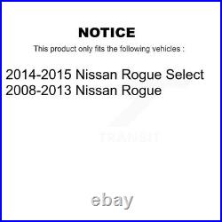 Front Rear Drill Slot Brake Rotors Semi-Metallic Pad Kit For Nissan Rogue Select