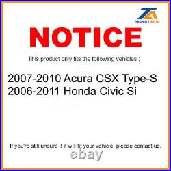 Front Rear Drill Slot Disc Brake Rotor Ceramic Pad Kit For Honda Civic Acura CSX