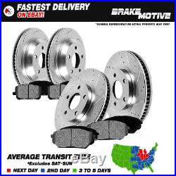 Front & Rear Drilled Slotted Brake Rotors And Metallic Pads Camaro Trans Am